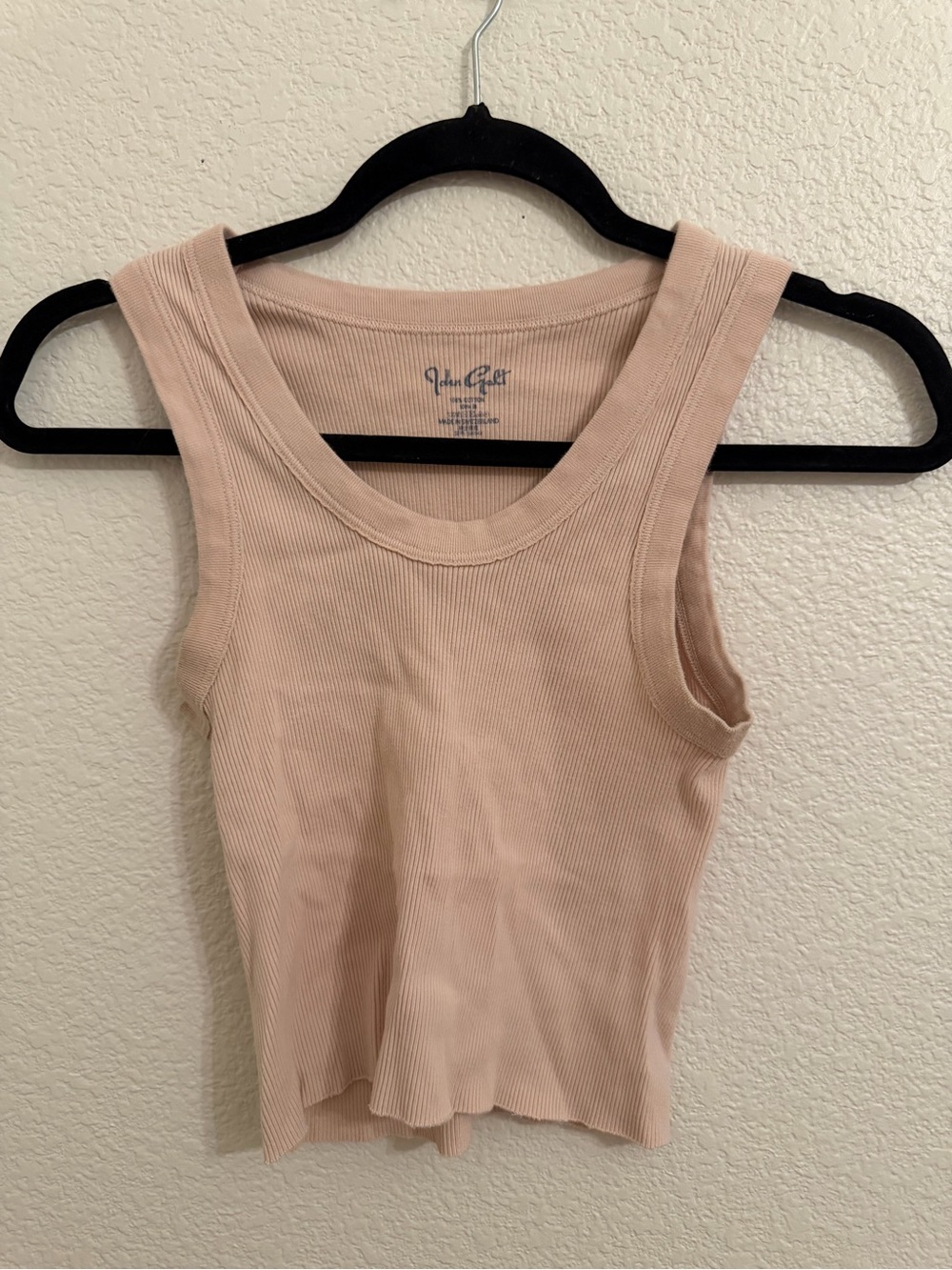 Brandy Melville Ribbed Tank Top in Blush Pink